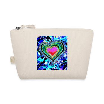 Heart Love spray paint graffiti cool - Organic Pouch - nature - Front