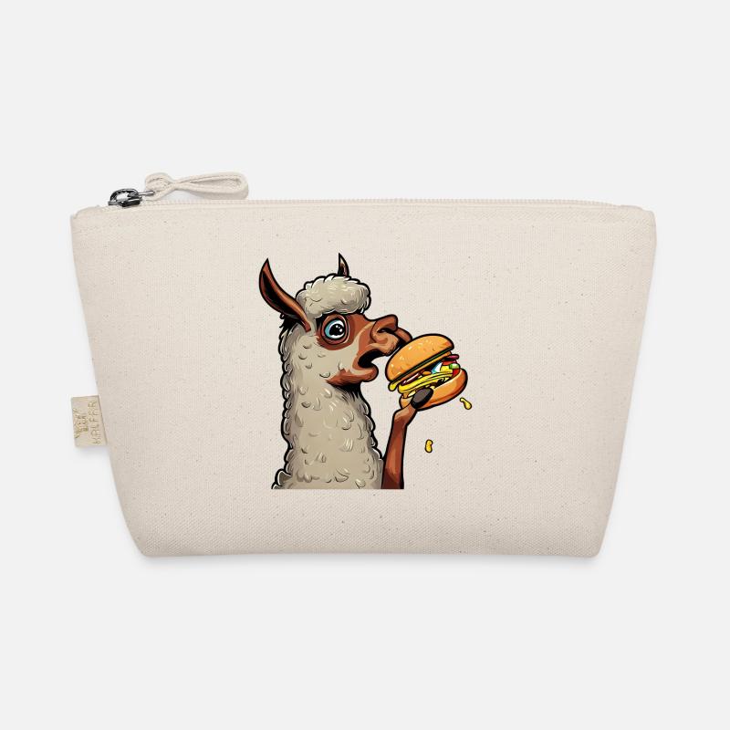 Cheeseburger essendes Lama Bio-Täschchen
