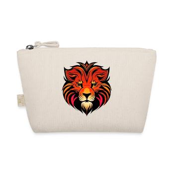 Tête de lion puissante colorée - Trousse biologique - nature - Devant