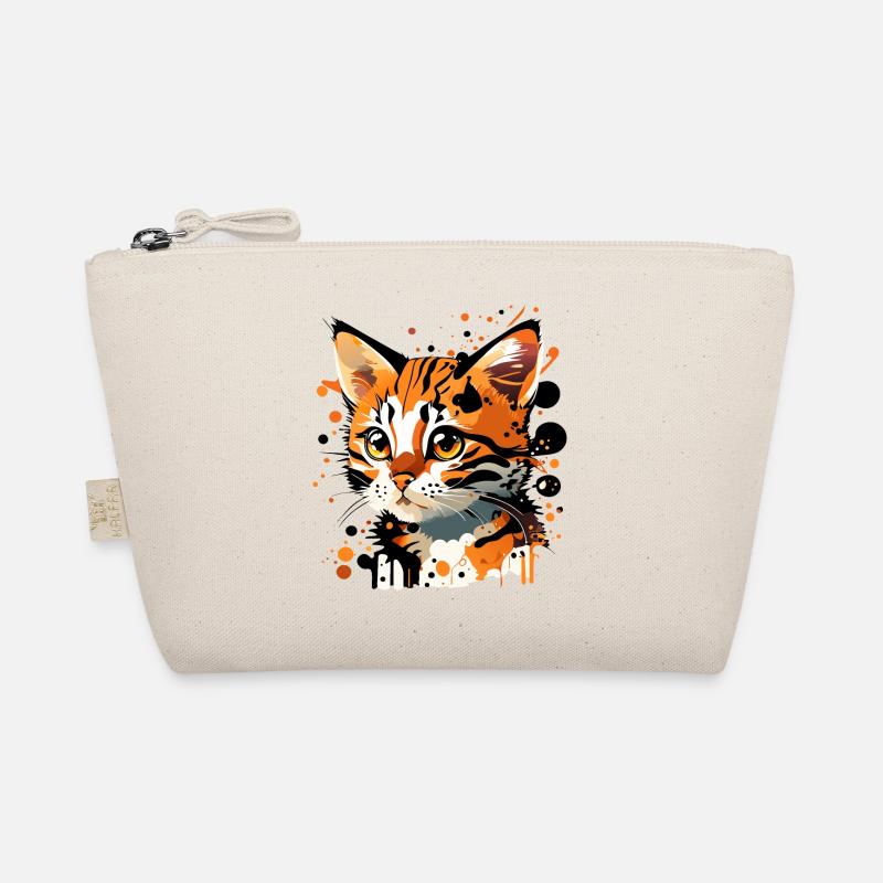 tabby kitten Organic Pouch