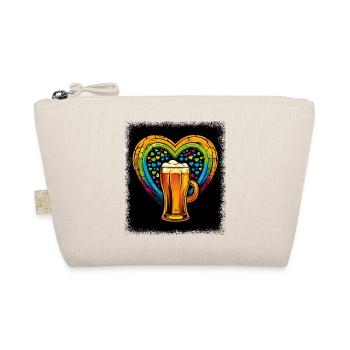 1960s present idea happy love peace for paris - Bio-Täschchen - Natur - Vorne