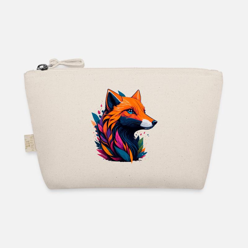 abstract fox Organic Pouch