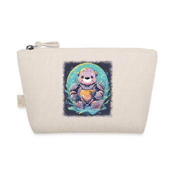Citation amusante Déclaration sur l’alcool Baby Otter - Trousse biologique - nature - Devant