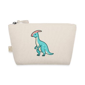 hugadino Parasaurolophus dino, cute dinosaur - Organic Pouch - nature - Front