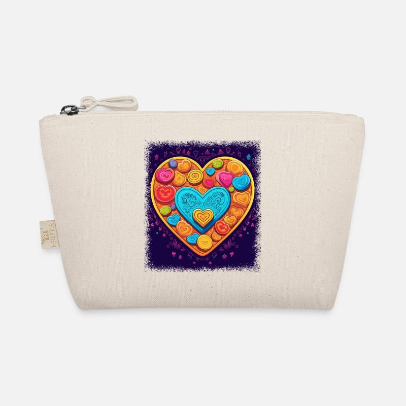 peace symbol cool global peace 60s joke fun bday Organic Pouch