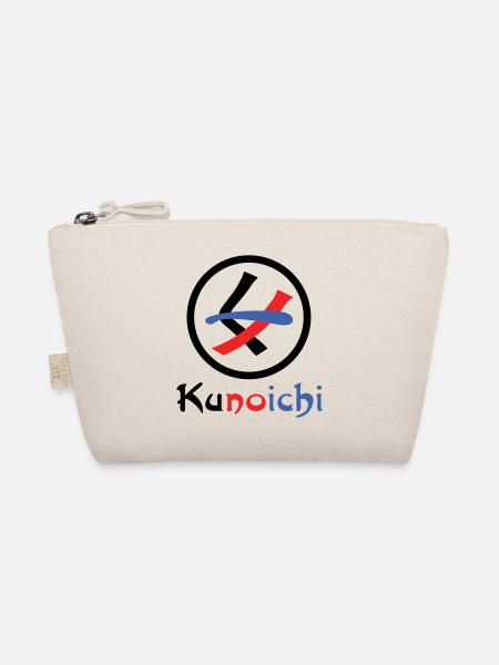 Female Ninja Kunoichi くノ一 - Organic Pouch - nature - Front