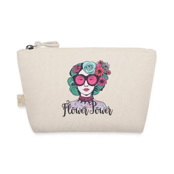 Flower Power Lady_Klein - Bio-Täschchen - Natur - Vorne
