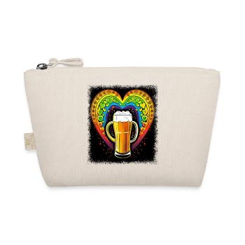 partying beer sheba birthday present - Organic Pouch - nature - Front