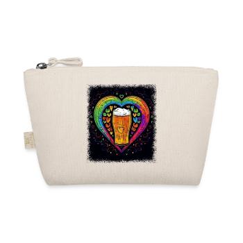 beer tee funny beer top booze sorority - Bio-Täschchen - Natur - Vorne
