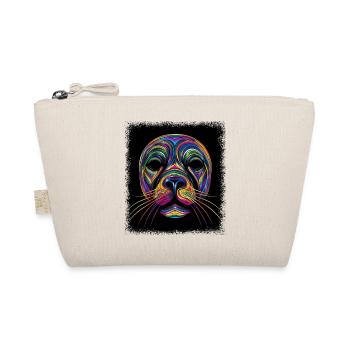 digital art animals kawaii funny sayings sea lion - Bio-Täschchen - Natur - Vorne