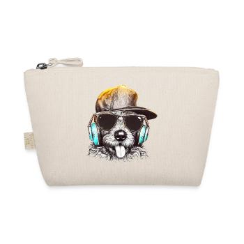 DJ Woof: Cool Dog DJs Tunes - Organic Pouch - nature - Front