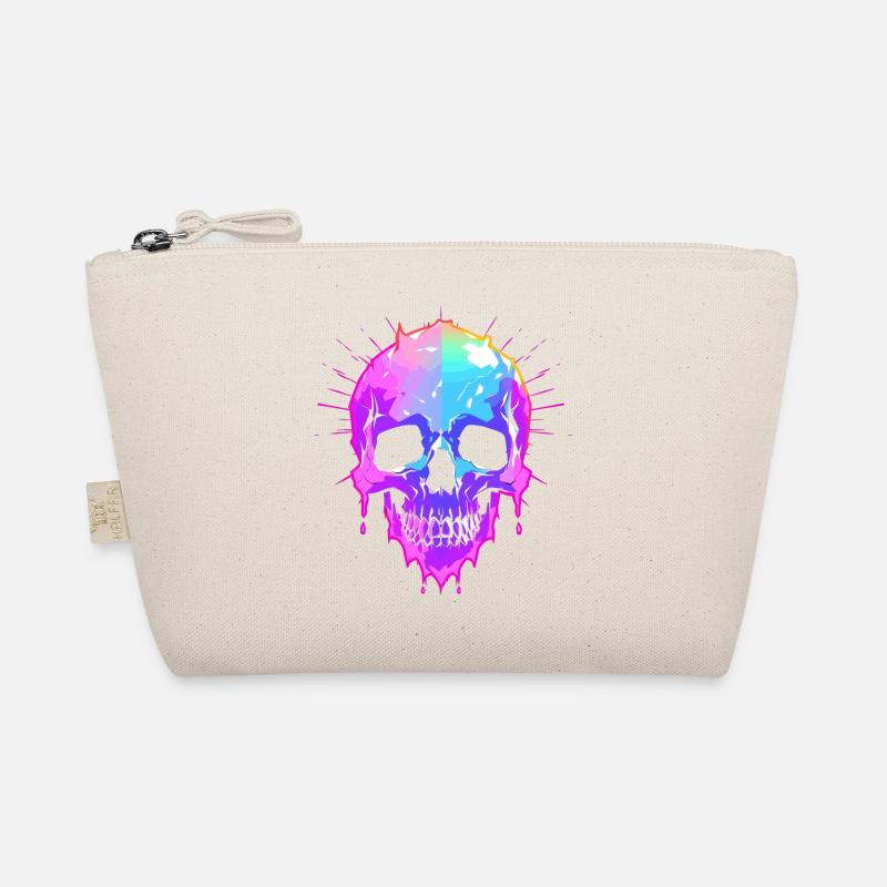 Skull colored Organic Pouch