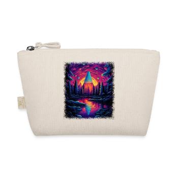 heart present peace sign joke counterculture happy - Organic Pouch - nature - Front