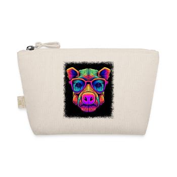 Funny Quote BBQ Smoker Birthday Geek Quote Pigs - Organic Pouch - nature - Front