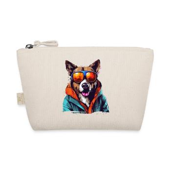 Streetstyle-Hund | Liebhaber von Vierbeinern - Bio-Täschchen - Natur - Vorne