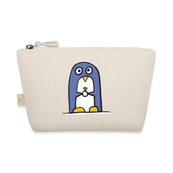 Pingouin avec bague en diamant - Trousse biologique - nature - Devant