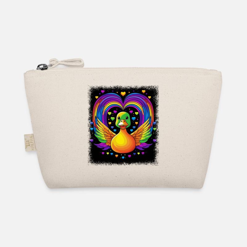 cool bathroom gift birthday present duck 8 bit Bio-Täschchen