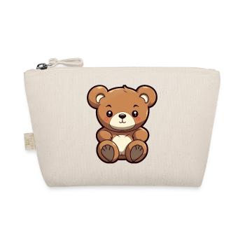 Teddy bear baby - Organic Pouch - nature - Front