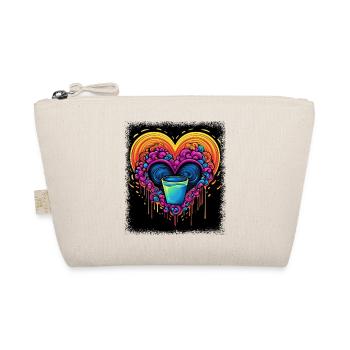 love jokes funny sayings statement 60s gift hippie - Bio-Täschchen - Natur - Vorne