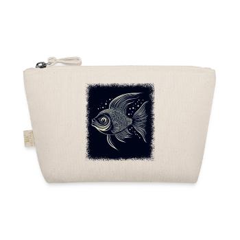 sea bass fishing tshirts birthday present idea - Bio-Täschchen - Natur - Vorne