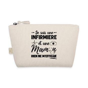 Infirmière et maman cadeau pour mère infirmiere - Trousse biologique - nature - Devant