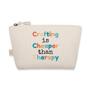 Crafting is Cheaper than Therapy - Bio-Täschchen - Natur - Vorne