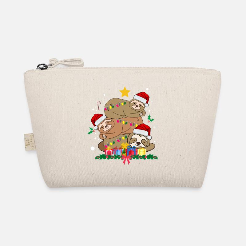 Weihnachtsfaultier Bio-Täschchen