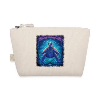 Tortoises Green Gift Tribal Turtle Love Fun - Organic Pouch - nature - Front