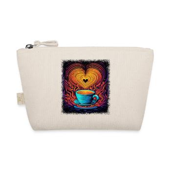 Gift Bday Cappuccino Humor Fun Cool Roastedbeans - Organic Pouch - nature - Front
