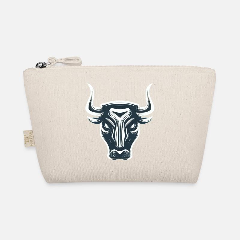 STYLIZED EDGY BULL Organic Pouch