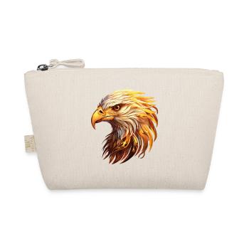 Eagle Head Gold Bird of Prey Bird Animal Nature - Organic Pouch - nature - Front