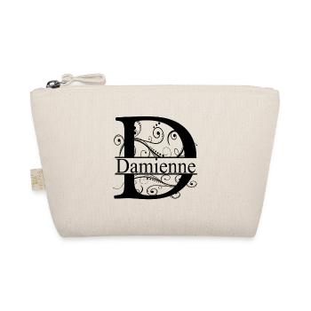 Monogram avec le prénom Damienne - Trousse biologique - nature - Devant