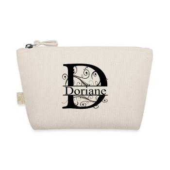 Monogram with the name Doriane - Organic Pouch - nature - Front