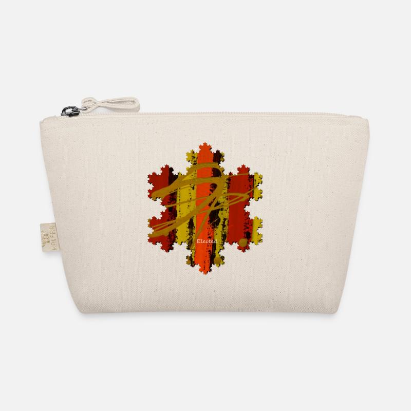 Moderne Kunst- Bunt- Einzigartig - Schneeflocke Bio-Täschchen