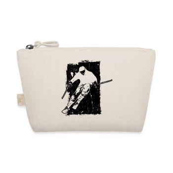 Skiing adventures in grunge style: winter magic in the - Organic Pouch - nature - Front
