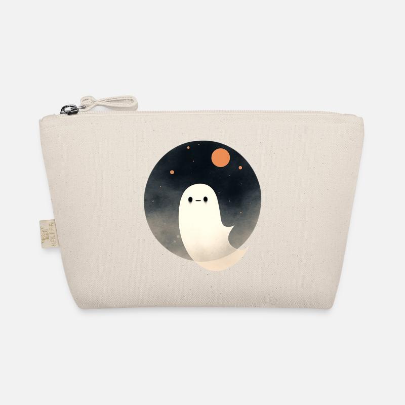Cute little ghost - Organic Pouch - nature