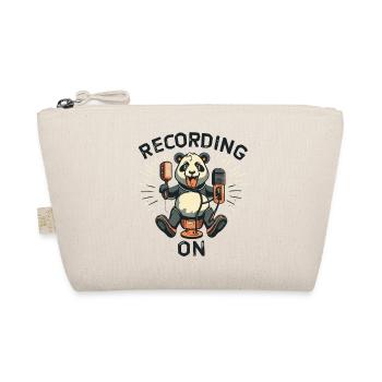 Podcast Panda Cartoon Lustig - Bio-Täschchen - Natur - Vorne