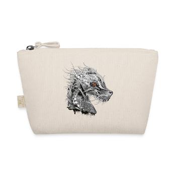 artfully designed mystical dragon head - Organic Pouch - nature - Front