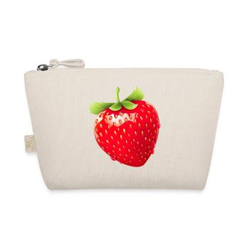 Erdbeere Erdbeeren für einen Erdbeer Liebhaber - Bio-Täschchen - Natur - Vorne