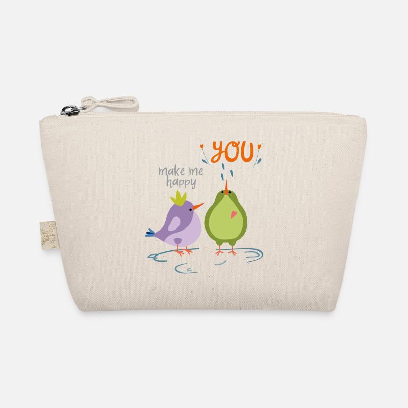 You make me happy - Bio-Täschchen - Natur