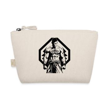 Tribal Boxer / Fighter Logo Tattoo Design - Bio-Täschchen - Natur - Vorne
