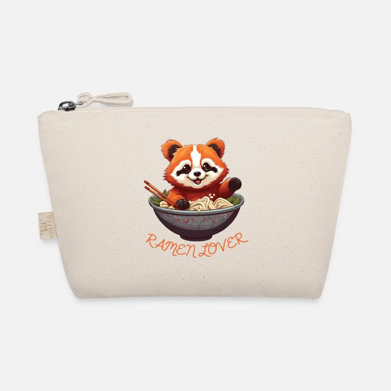 Red Panda und Ramen Bowl, Ramen Lover Bio-Täschchen