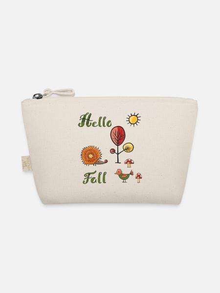 Hello Fall - Bio-Täschchen - Natur - Vorne