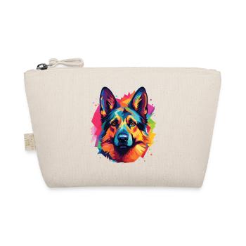 German Shepherd breed dog pop art style - Organic Pouch - nature - Front