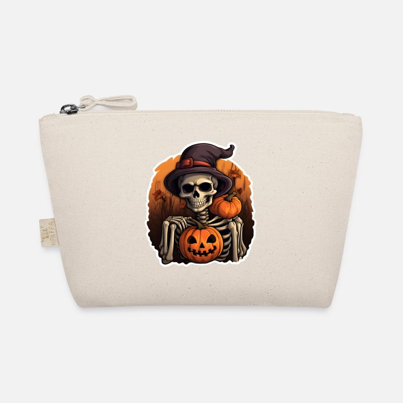 Skelett Halloween Bio-Täschchen