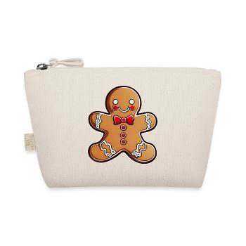 Cute gingerbread man - Organic Pouch - nature - Front