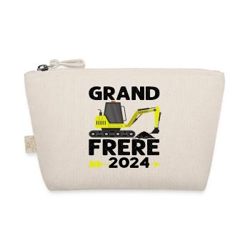 Grand frère 2024 engin chantier annonce naissance - Trousse biologique - nature - Devant
