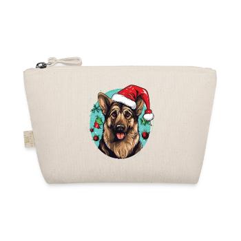 Your German Shepherd Dog Celebrates Christmas - Organic Pouch - nature - Front