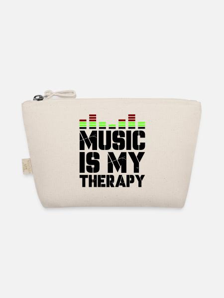 La musique est ma thérapie - Trousse biologique - nature - Devant