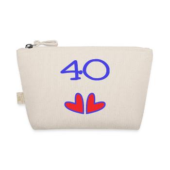 40. 40 YEARS. 40th ANNIVERSARY. 40TH ANNIVERSARY. - Organic Pouch - nature - Front